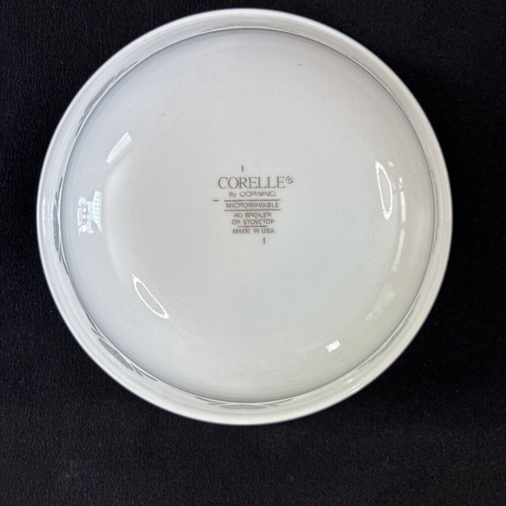 Corelle Corning Blue Hearts Cereal Soup Bowl 6-1/4" Sponged Vintage 90s Retired - Picture 4 of 9